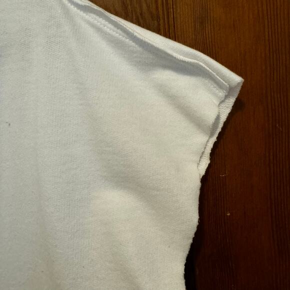 EUC Cleveland Cavaliers Cavs Glittery Sparkle Off Shoulder Raw Hem Top XL - Picture 5 of 7